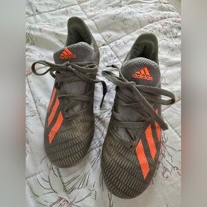 Adidas Kids's Soccer Shoes / Cleats in Gra and Orange